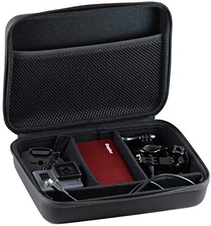 Navitech שחור כבד כבד מחוספס מצלמת אקשן קשה/כיסוי תואם ל- Sony DSC-RX0 | Sony FDR-X1000V | HDR-AS200V